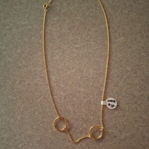 Gold color 925 necklace